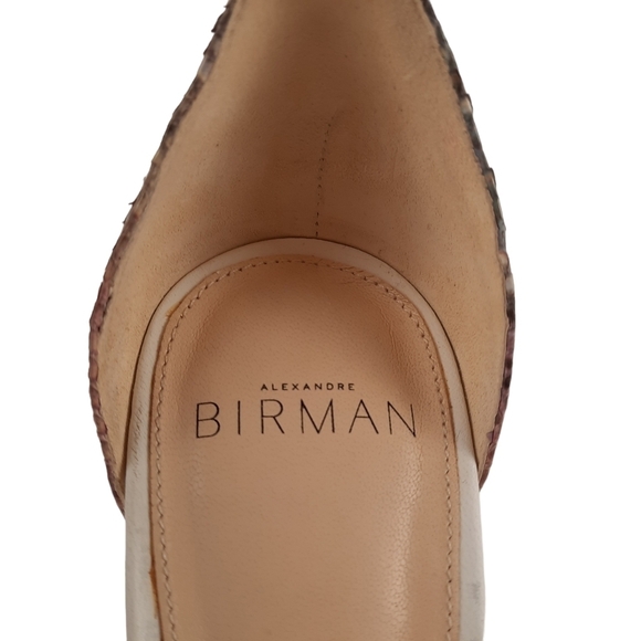 ALEXANDRE BIRMAN Clarita Python Multi-Color Heels Sandals Knotted Snakeskin 7.5 - Picture 11 of 16